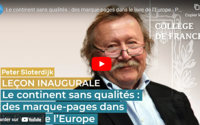 Peter Sloterdijk: si l’Europe s’éveille…